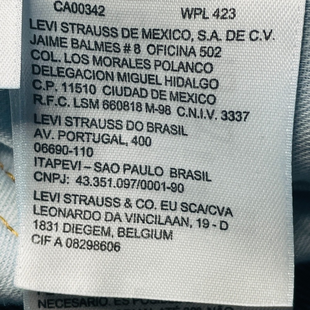 Levi's 501 Men's Measured W30 L30 Blue Button Fly Straight Jeans Red Tab 30x30 - Picture 15 of 16